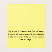 Natuur van het sneeuwbos kaart (Binnenkant ongevouwen)