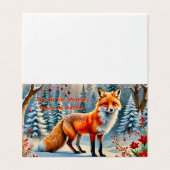 Natuur van het sneeuwbos kaart (Buitenkant ongevouwen)