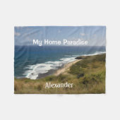 Natuur van het strand van het Zee van de Tropische Fleece Deken (Voorkant (Horizontaal))