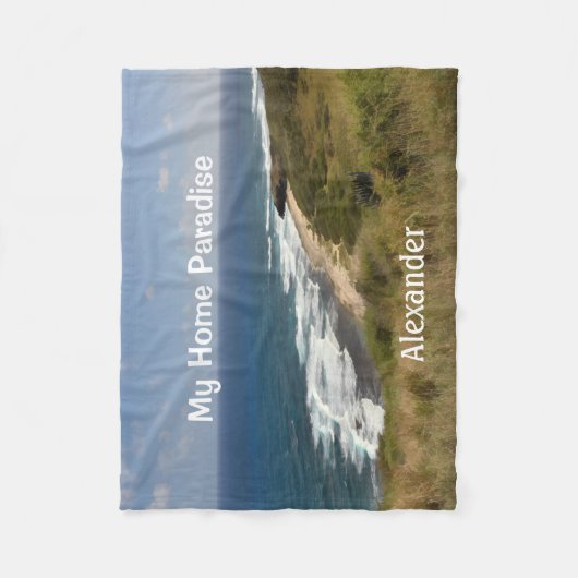 Natuur van het strand van het Zee van de Tropische Fleece Deken (Voorkant)