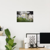Natuur van hout Anemone Foto Poster (Thuiskantoor)