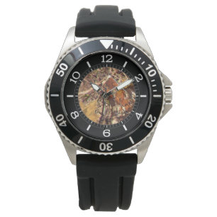 Natuur van Hunter Herfst Camouflage Schilderdecor Horloge