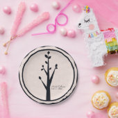 Natuur van kleine bijtende bomen - Aangepaste ontv Papieren Bordje (Feest)