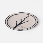 Natuur van kleine bijtende bomen - Aangepaste ontv Papieren Bordje (Gekanteld)