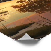 Natuur van landschapsschilderkunst poster (Hoek)