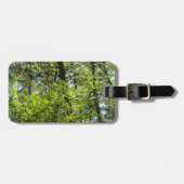 Natuur van lentemaple bagagelabel (Voorkant horizontaal)