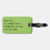 Natuur van lentemaple bagagelabel (Achterkant horizontaal)