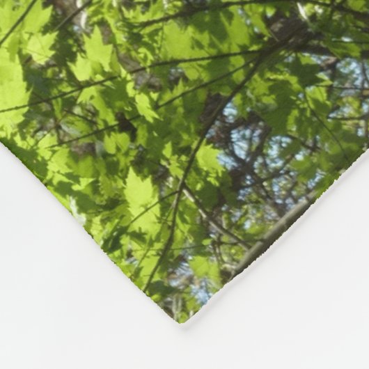 Natuur van lentemaple fleece deken (Hoek)