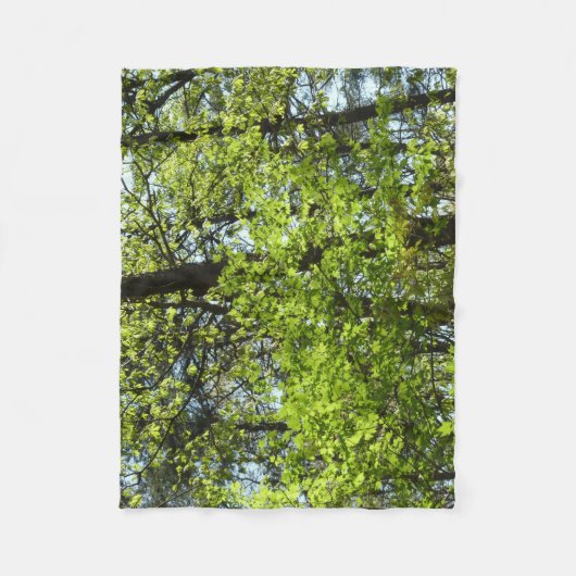 Natuur van lentemaple fleece deken (Voorkant)