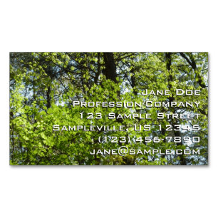 Natuur van lentemaple magnetisch visitekaartje