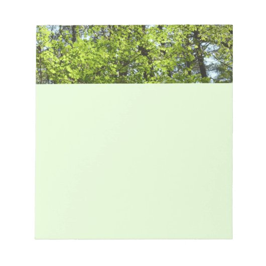 Natuur van lentemaple notitieblok (Voorkant)