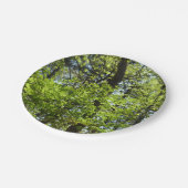 Natuur van lentemaple papieren bordje (Gekanteld)