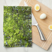 Natuur van lentemaple theedoek (Quarter Fold)