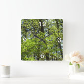 Natuur van lentemaple vierkante klok (Huis)