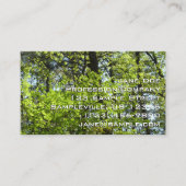 Natuur van lentemaple visitekaartje (Voorkant)