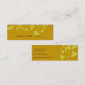 Natuur van leraar Ginkgo Mini Visitekaartje (Voorkant / Achterkant)