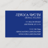 Natuur van Mallard Duck Blue Water Fotografie Visitekaartje (Achterkant)