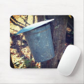 Natuur van Maple Syrup Sap Bucket Muismat (Met muis)