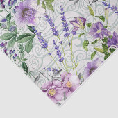 Natuur van mooie blauwe en paarse bloemen botanisc tissuepapier (Detail)