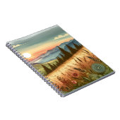 Natuur van Mountain Forest Hills Country Boho Notitieboek (Rechterzijde)