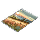 Natuur van Mountain Forest Hills Country Boho Notitieboek (Linkerzijde)