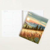 Natuur van Mountain Forest Hills Country Boho Planner (Display)