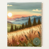 Natuur van Mountain Forest Hills Country Boho Planner (Achterkant)