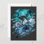  Natuur van mountainbike  Briefkaart (Voorkant / Achterkant)