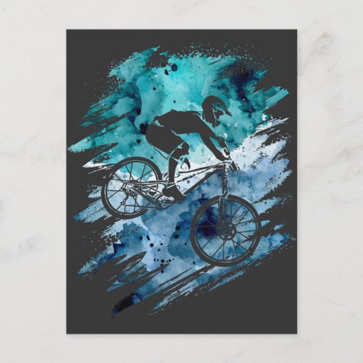  Natuur van mountainbike  Briefkaart (Voorkant)