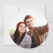 Natuur van mountainbtweddding Thlekte Woodcut Foto Kaart (Achterkant)