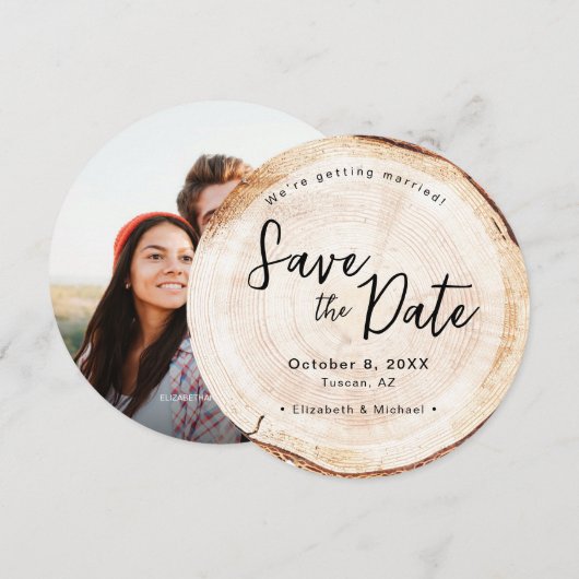 Natuur van mountainbtweddding Thlekte Woodcut Foto Kaart (Voorkant / Achterkant)