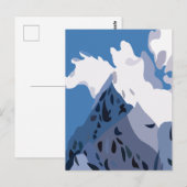 Natuur van Mountains Peaks Briefkaart (Voorkant / Achterkant)