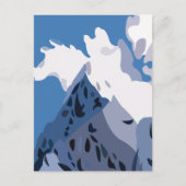 Natuur van Mountains Peaks Briefkaart (Voorkant)