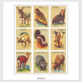 Natuur van oerwouden en bossen sticker (Vel)