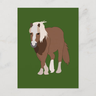Natuur van paarden briefkaart