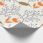 Natuur van Plant van vogels Verpakkingspapier Cadeaupapier (Hoek)