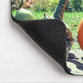 Natuur van reuzenpompoenen en pompoenen muismat (Hoek)