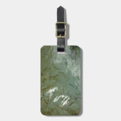 Natuur van Rock Slab met waterdekking Bagagelabel (Voorkant verticaal)