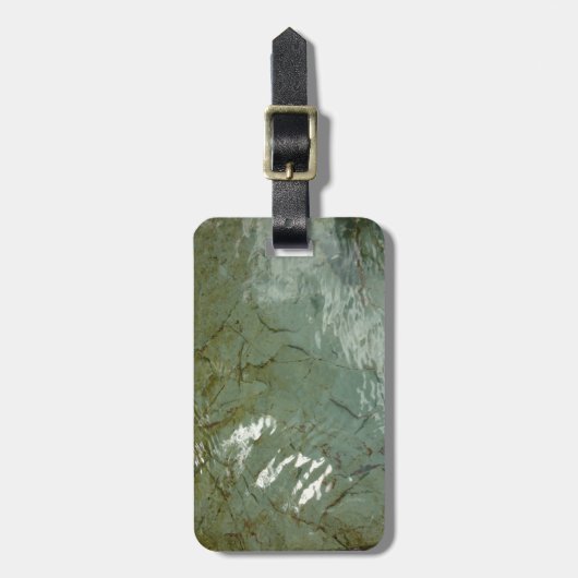 Natuur van Rock Slab met waterdekking Bagagelabel (Voorkant verticaal)