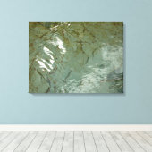 Natuur van Rock Slab met waterdekking Canvas Afdruk (Insitu (Houten vloer))