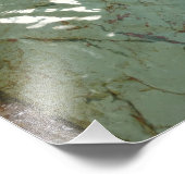 Natuur van Rock Slab met waterdekking Foto Afdruk (Hoek)