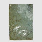 Natuur van Rock Slab met waterdekking Golfhanddoek (Voorkant)