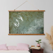 Natuur van Rock Slab met waterdekking Hangend Wandkleed (Slaapkamer)