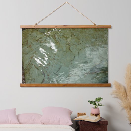 Natuur van Rock Slab met waterdekking Hangend Wandkleed (Slaapkamer)