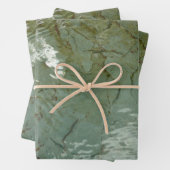 Natuur van Rock Slab met waterdekking Inpakpapier Vel (In situ)