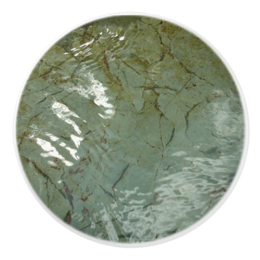 Natuur van Rock Slab met waterdekking Keramische Knop (Voorkant)