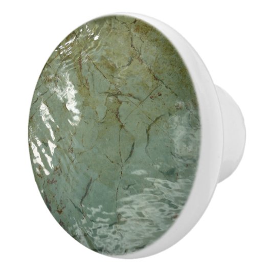 Natuur van Rock Slab met waterdekking Keramische Knop (Rechts)