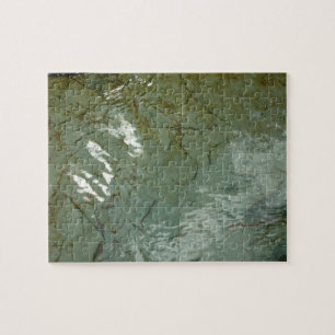 Natuur van Rock Slab met waterdekking Legpuzzel