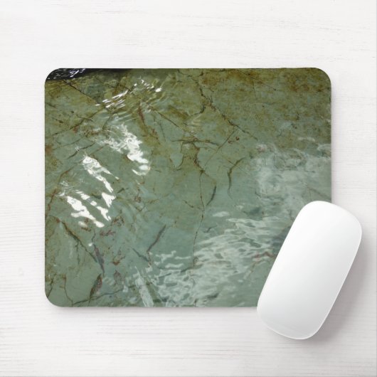 Natuur van Rock Slab met waterdekking Muismat (Met muis)