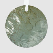 Natuur van Rock Slab met waterdekking Ornament (achterkant)